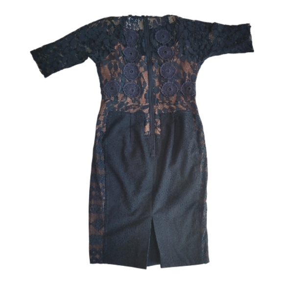 *NWT* Anthropologie Beguile by Bryon Lars Black Lace Carissima Dress Size 6P - Picture 5 of 14